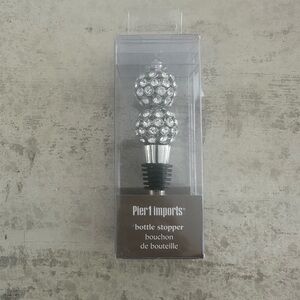 Pier 1 Sparkling Silver Bottle Stopper